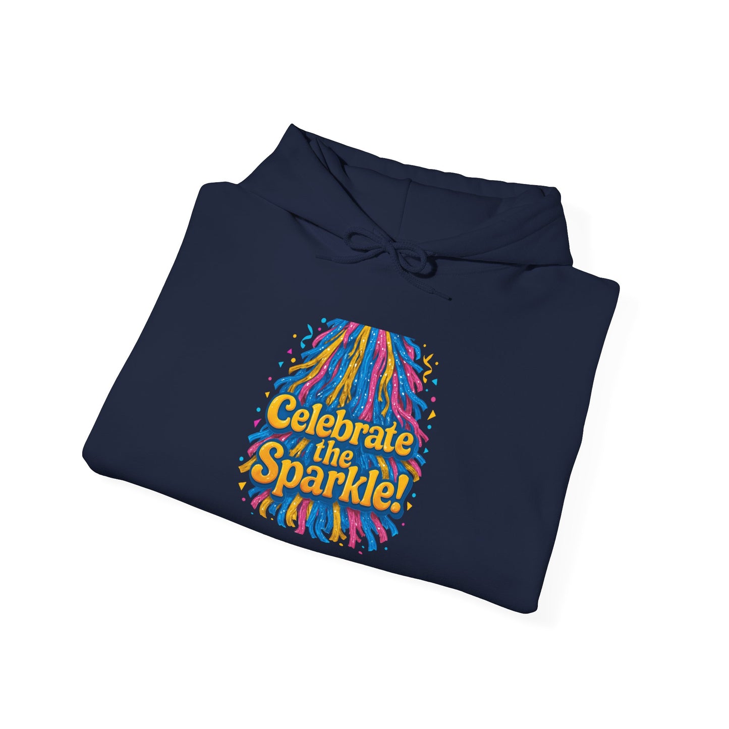 Celebrate the Sparkle Hoodie — Colorful Confetti Graphic Pullover