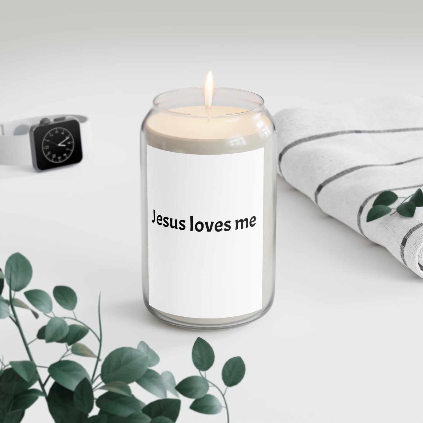 Scented Soy Candle - "Jesus Loves Me"