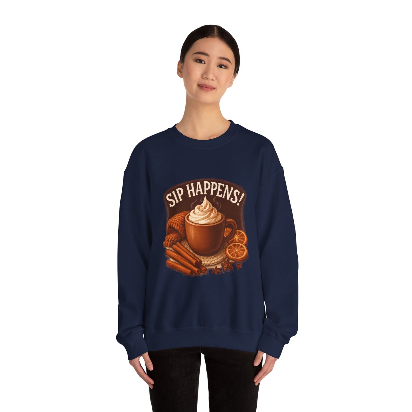 Cozy Autumn Sip Happens Sweatshirt