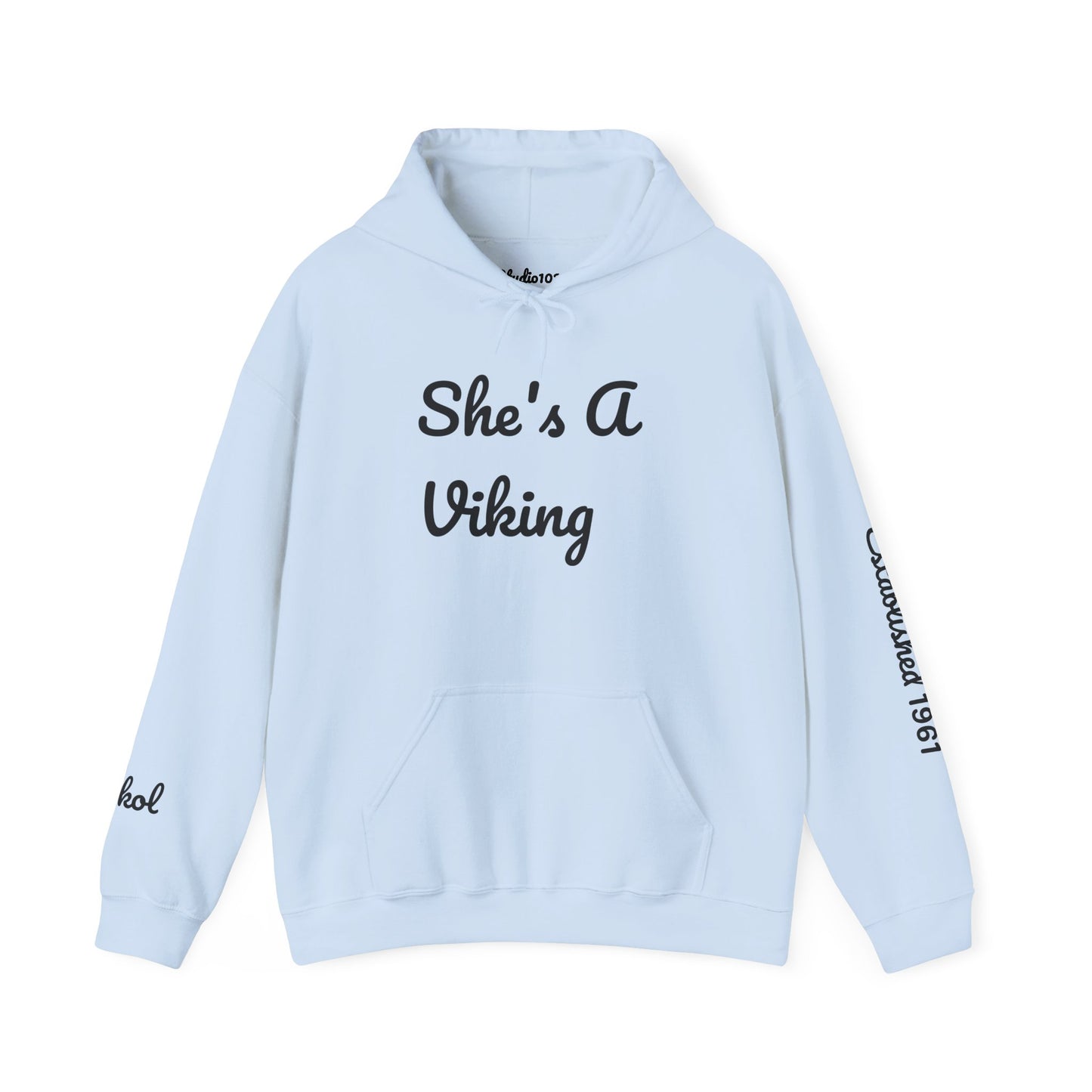 Viking Pride Hooded Sweatshirt - She's A Viking