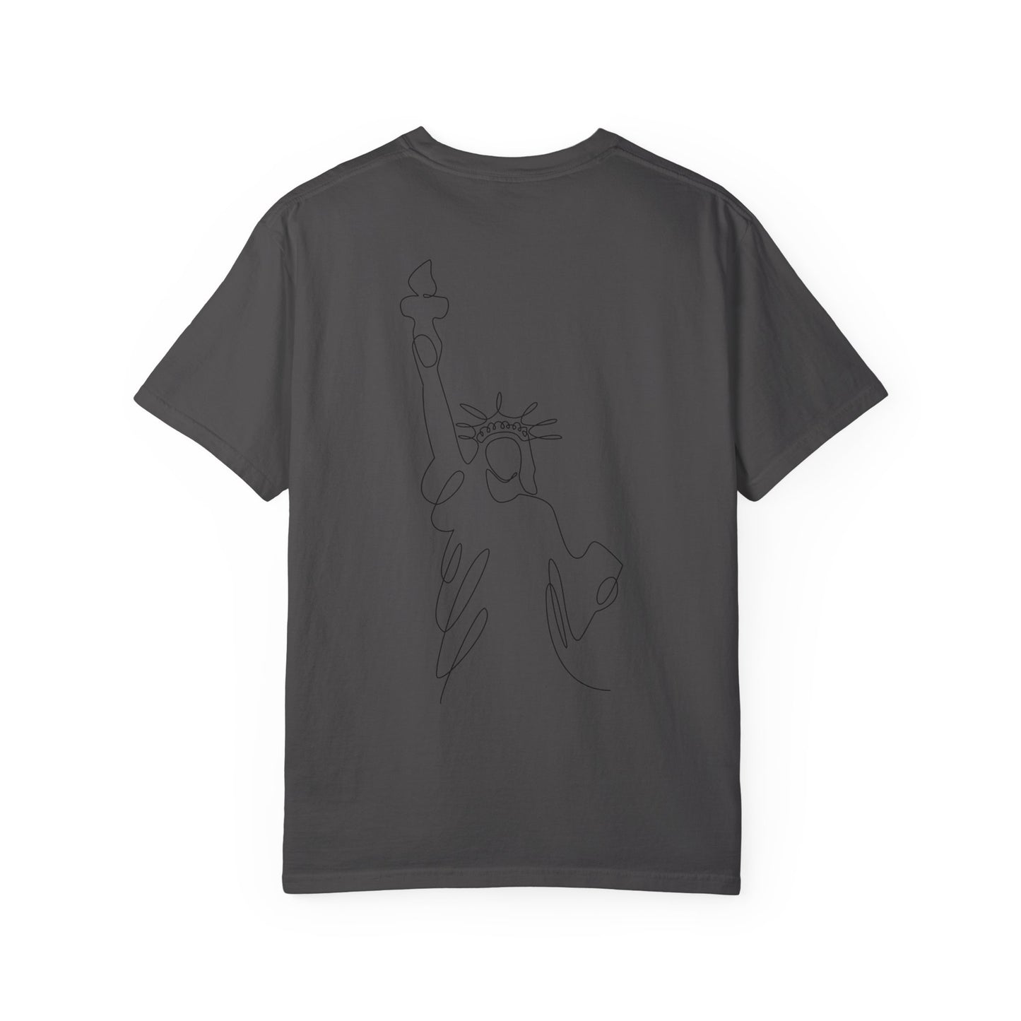 'Merica Patriotic T-Shirt — "Hand Raised" Statue of Liberty Graphic