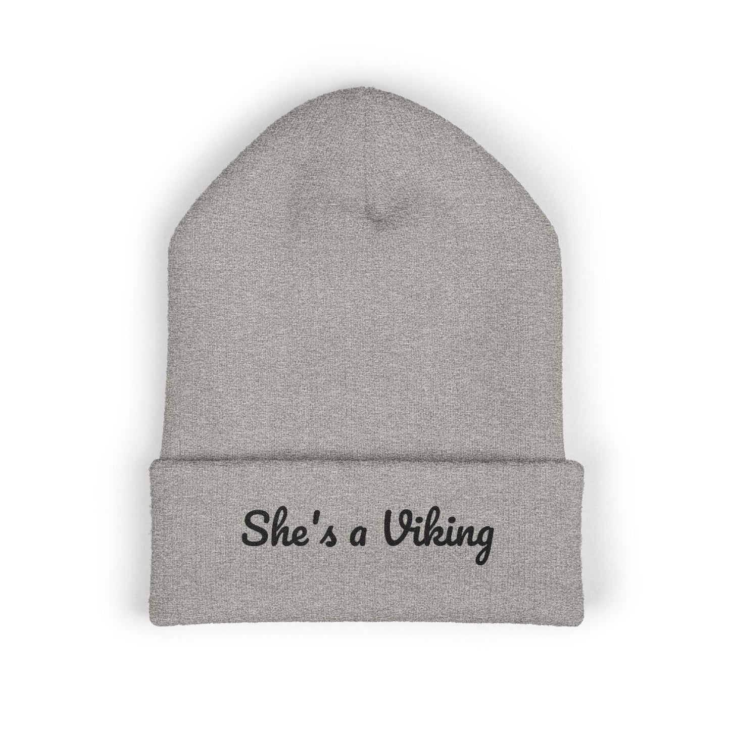 Viking Inspired Classic Cuffed Beanie - She's a Viking