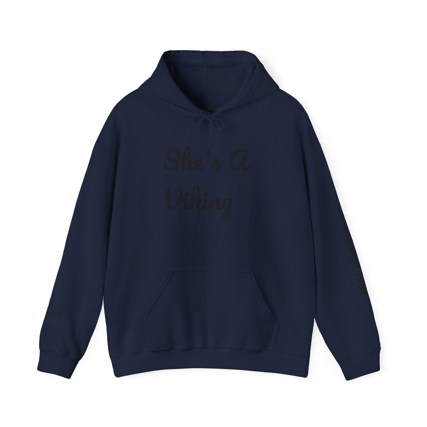 Viking Pride Hooded Sweatshirt - She's A Viking