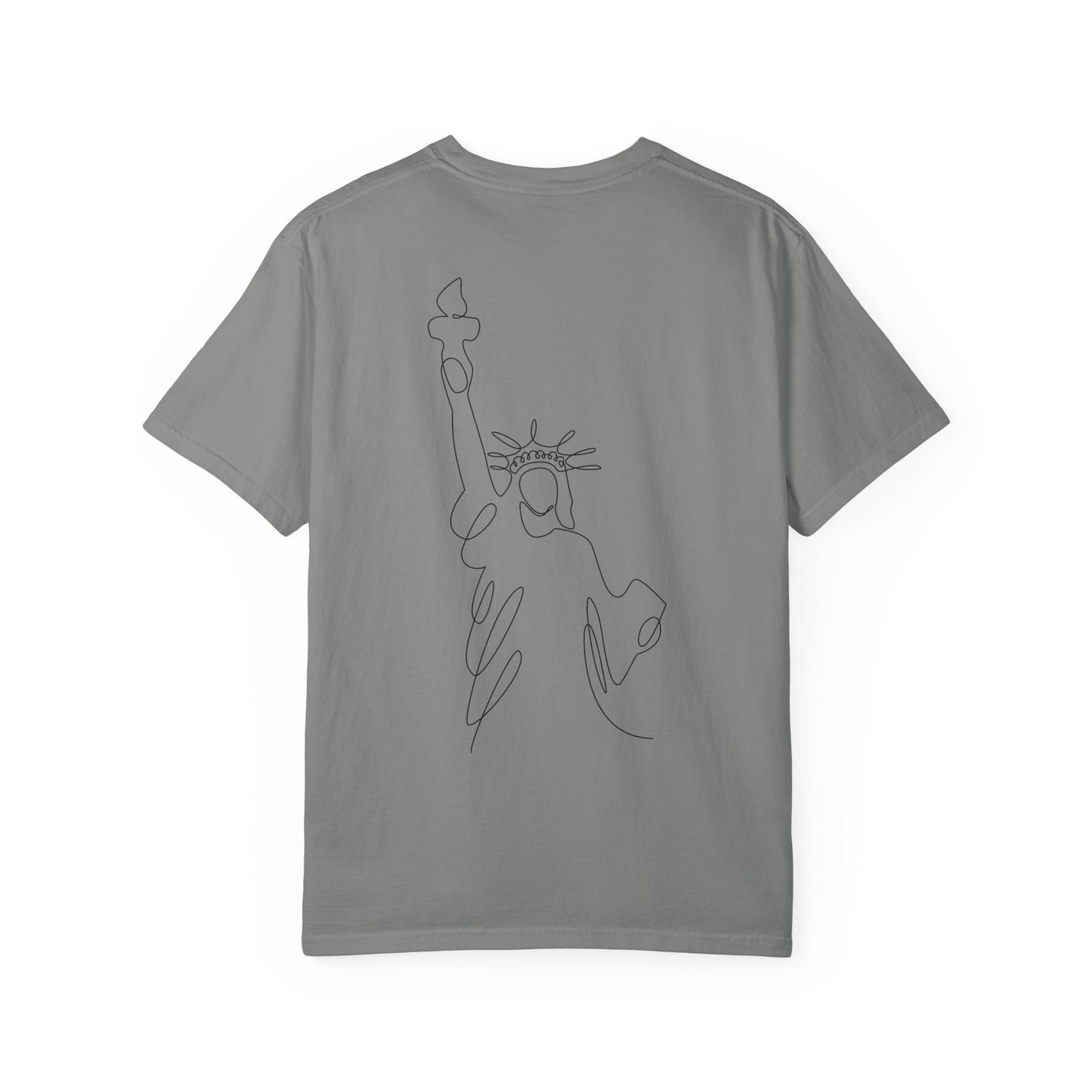 'Merica Patriotic T-Shirt — "Hand Raised" Statue of Liberty Graphic