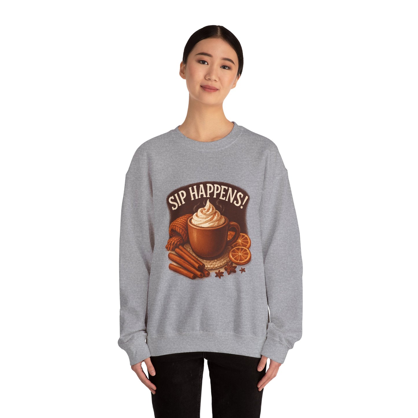 Cozy Autumn Sip Happens Sweatshirt