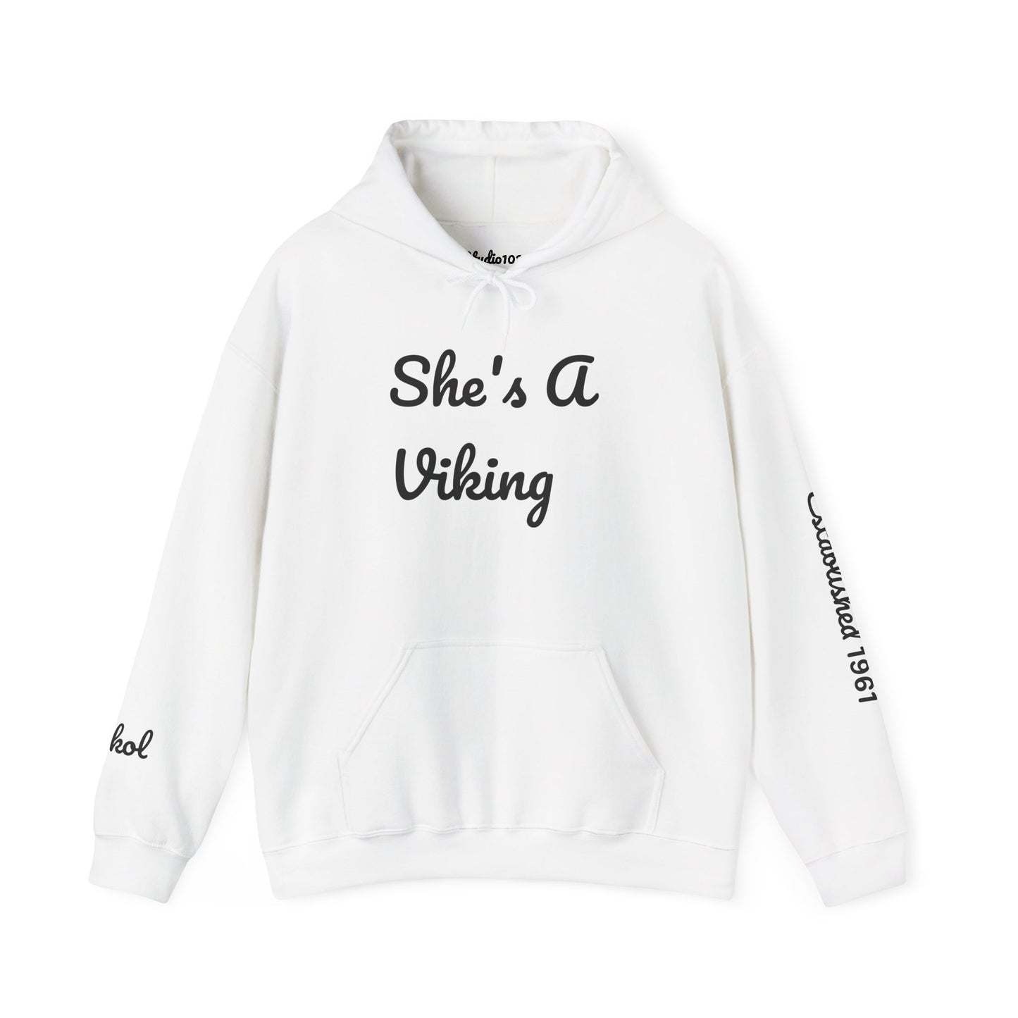 Viking Pride Hooded Sweatshirt - She's A Viking
