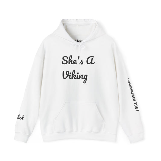 Viking Pride Hooded Sweatshirt - She's A Viking