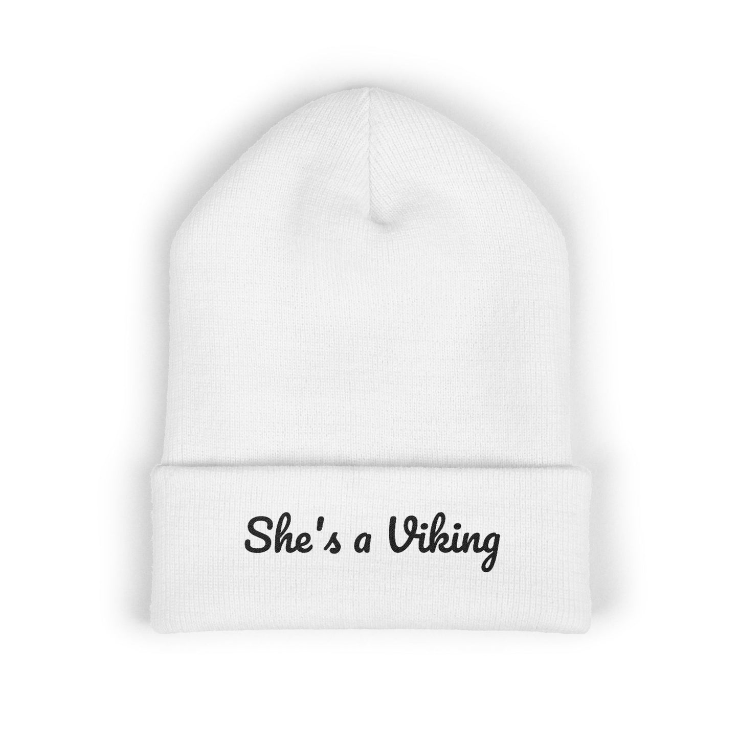 Viking Inspired Classic Cuffed Beanie - She's a Viking
