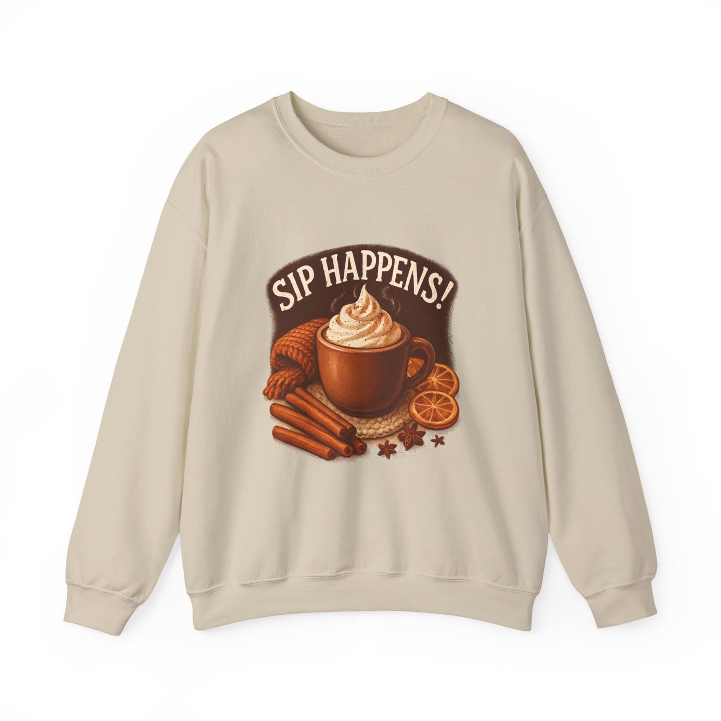 Cozy Autumn Sip Happens Sweatshirt