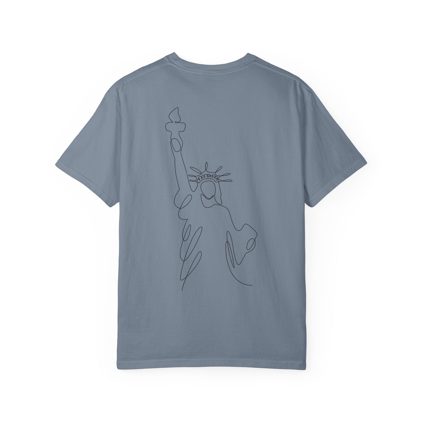 'Merica Patriotic T-Shirt — "Hand Raised" Statue of Liberty Graphic