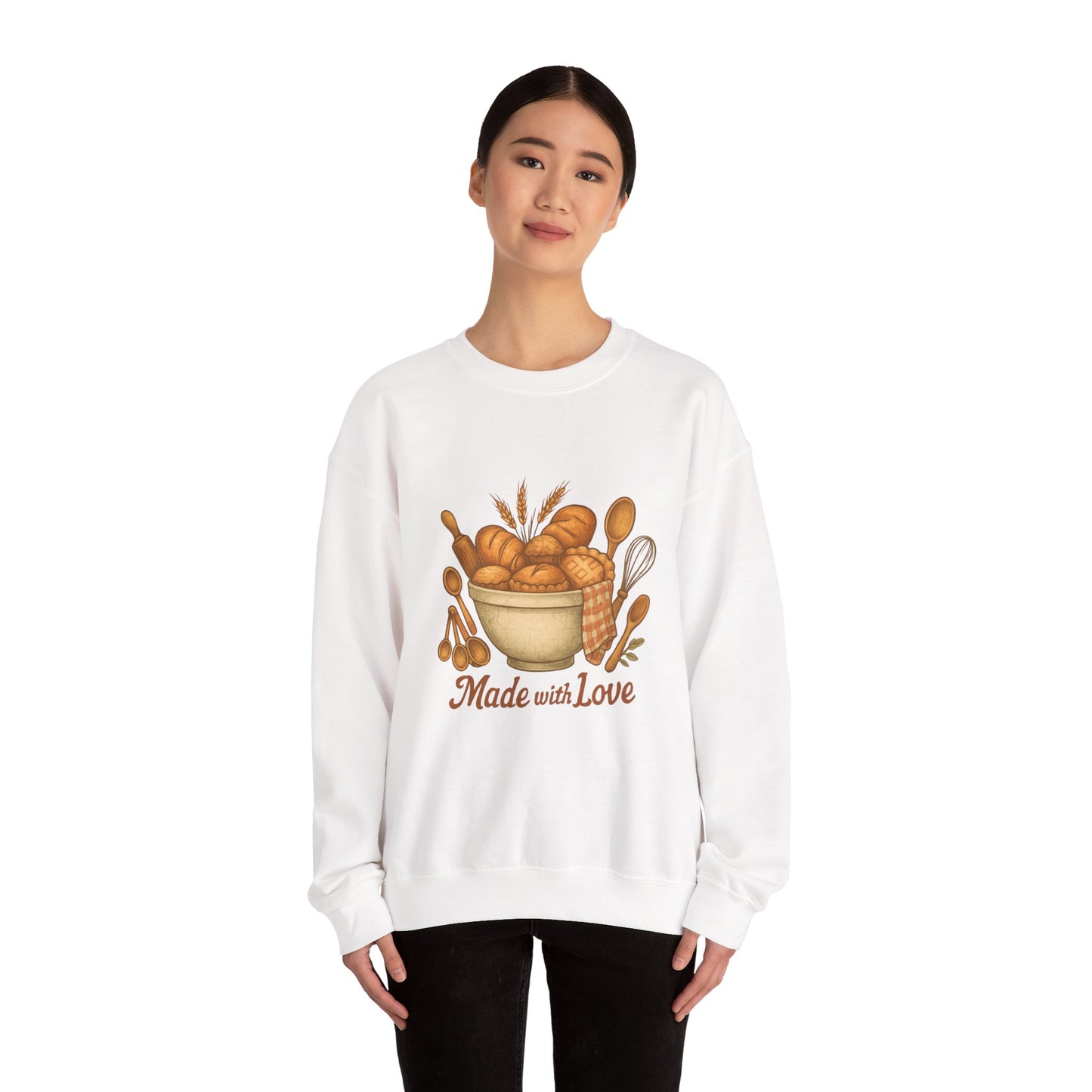 Made with Love Bakery Sweatshirt — Cozy Baking Crewneck