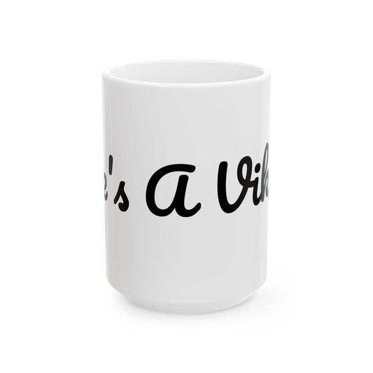 Viking-Themed Ceramic Mug - Perfect Gift for Warriors and Adventure Seekers