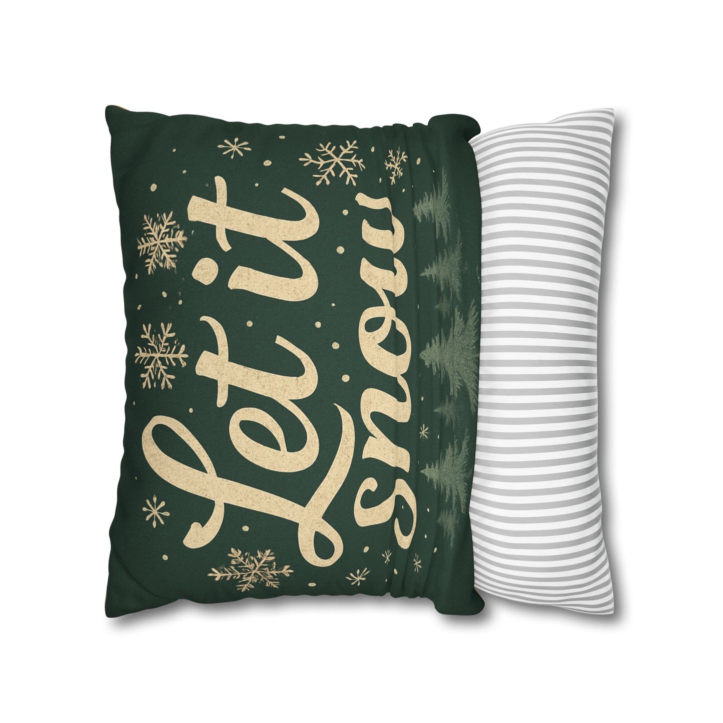 Holiday 'Let it Snow' Pillowcase - Cozy Decorative Cushion for Winter Decor