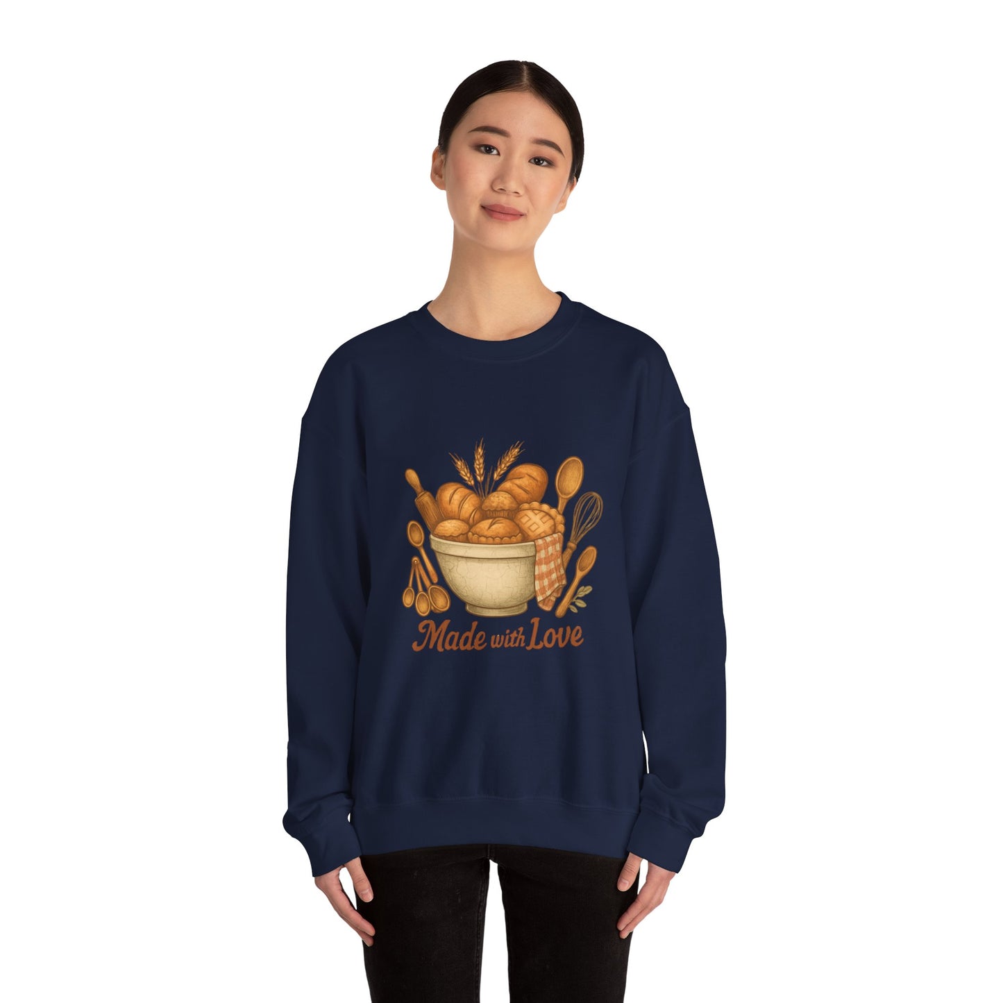 Made with Love Bakery Sweatshirt — Cozy Baking Crewneck