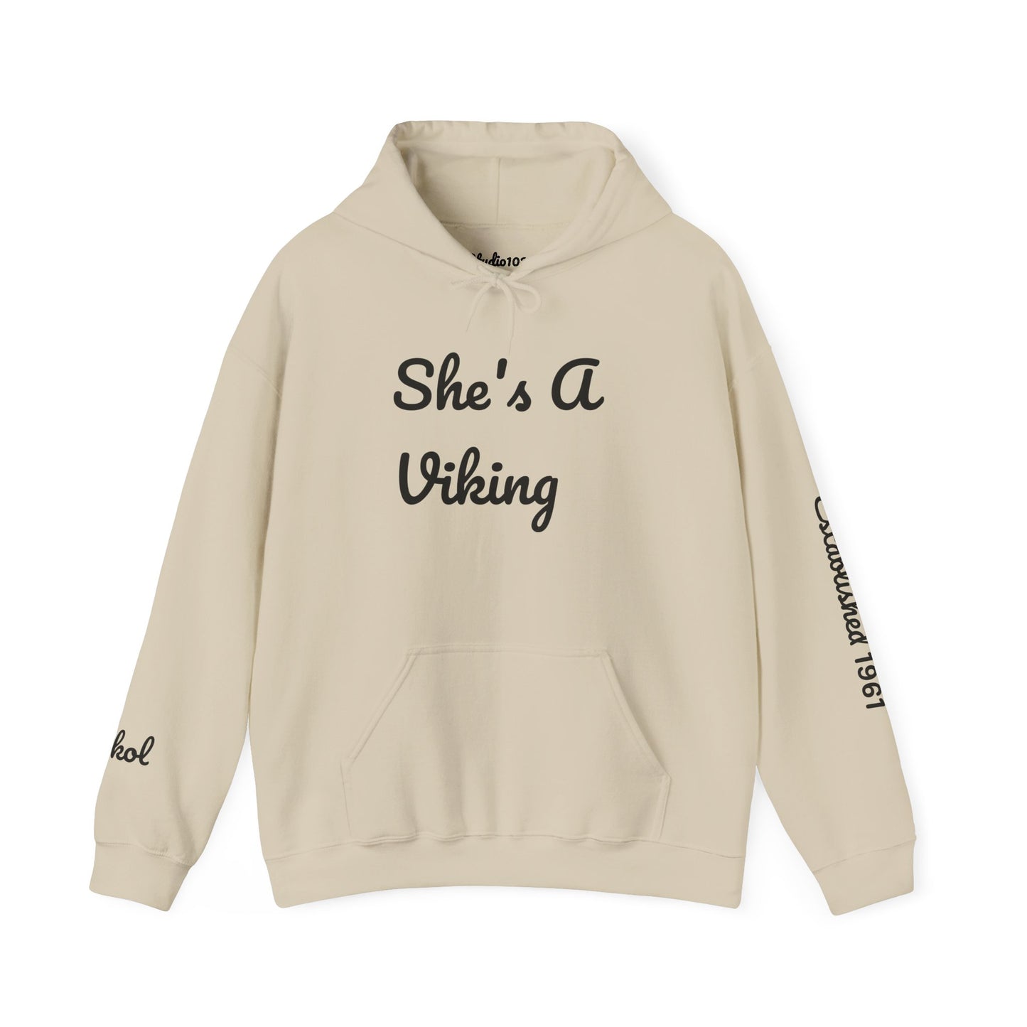 Viking Pride Hooded Sweatshirt - She's A Viking