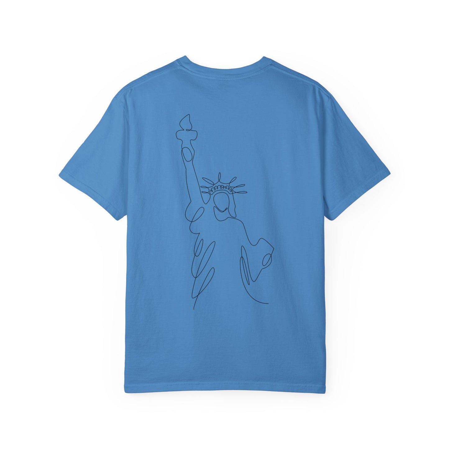 'Merica Patriotic T-Shirt — "Hand Raised" Statue of Liberty Graphic