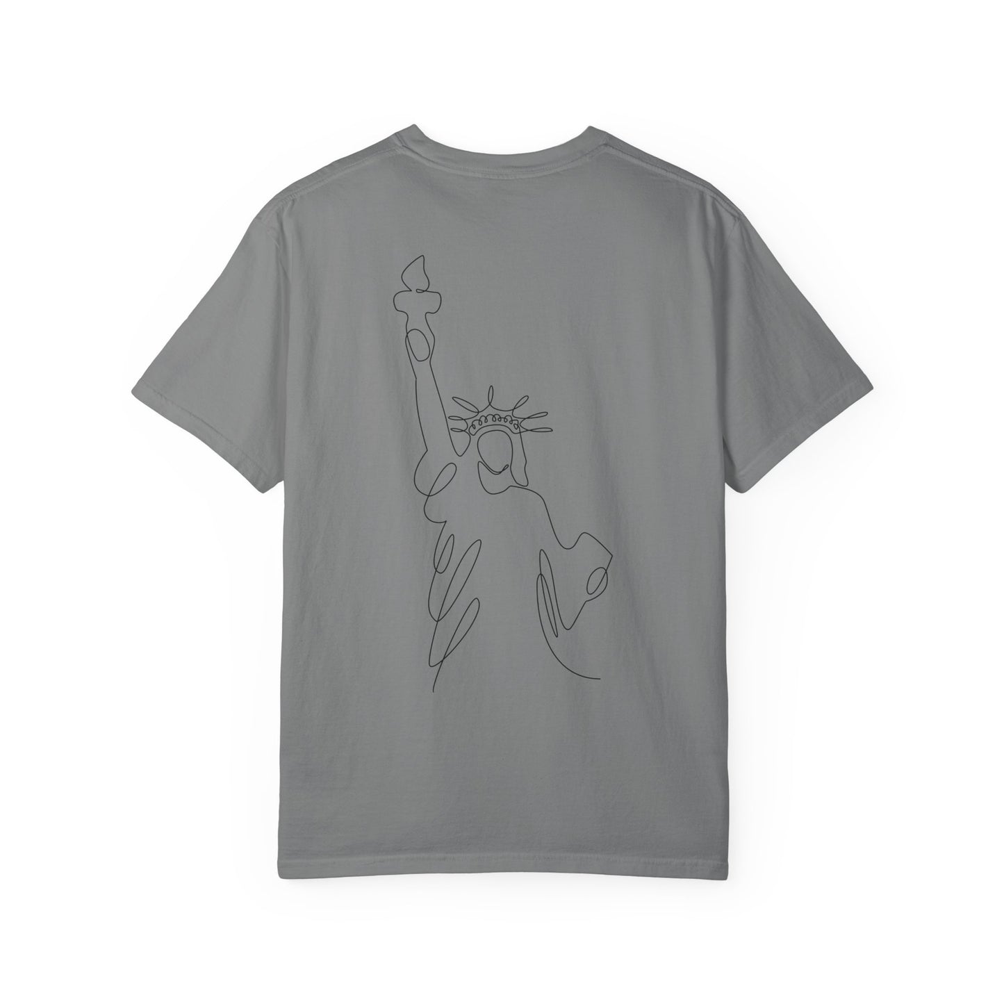 'Merica Patriotic T-Shirt — "Hand Raised" Statue of Liberty Graphic