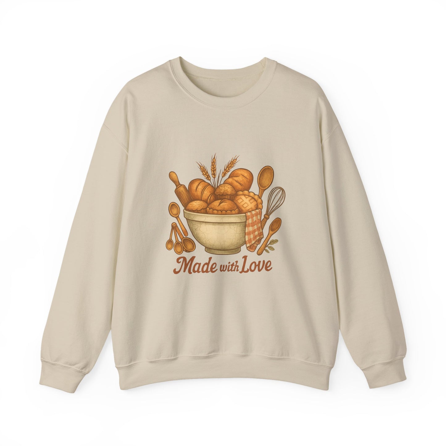 Made with Love Bakery Sweatshirt — Cozy Baking Crewneck
