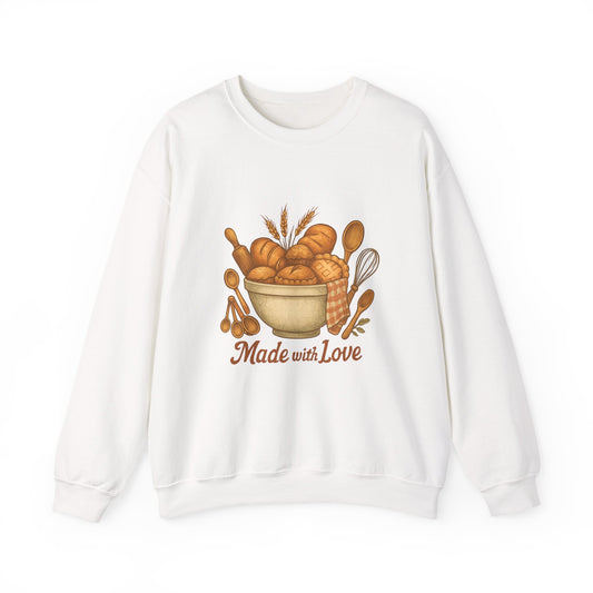 Made with Love Bakery Sweatshirt — Cozy Baking Crewneck