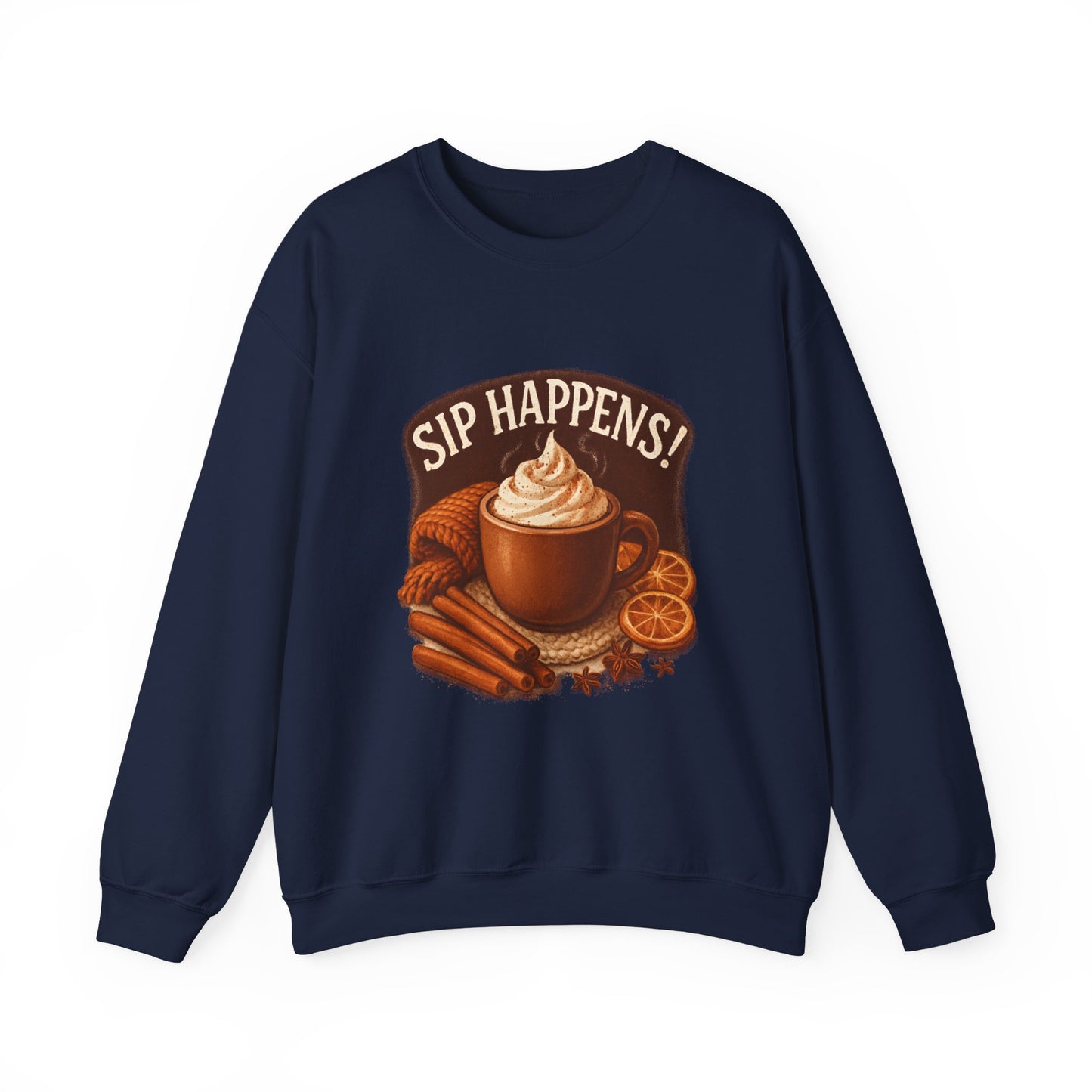 Cozy Autumn Sip Happens Sweatshirt