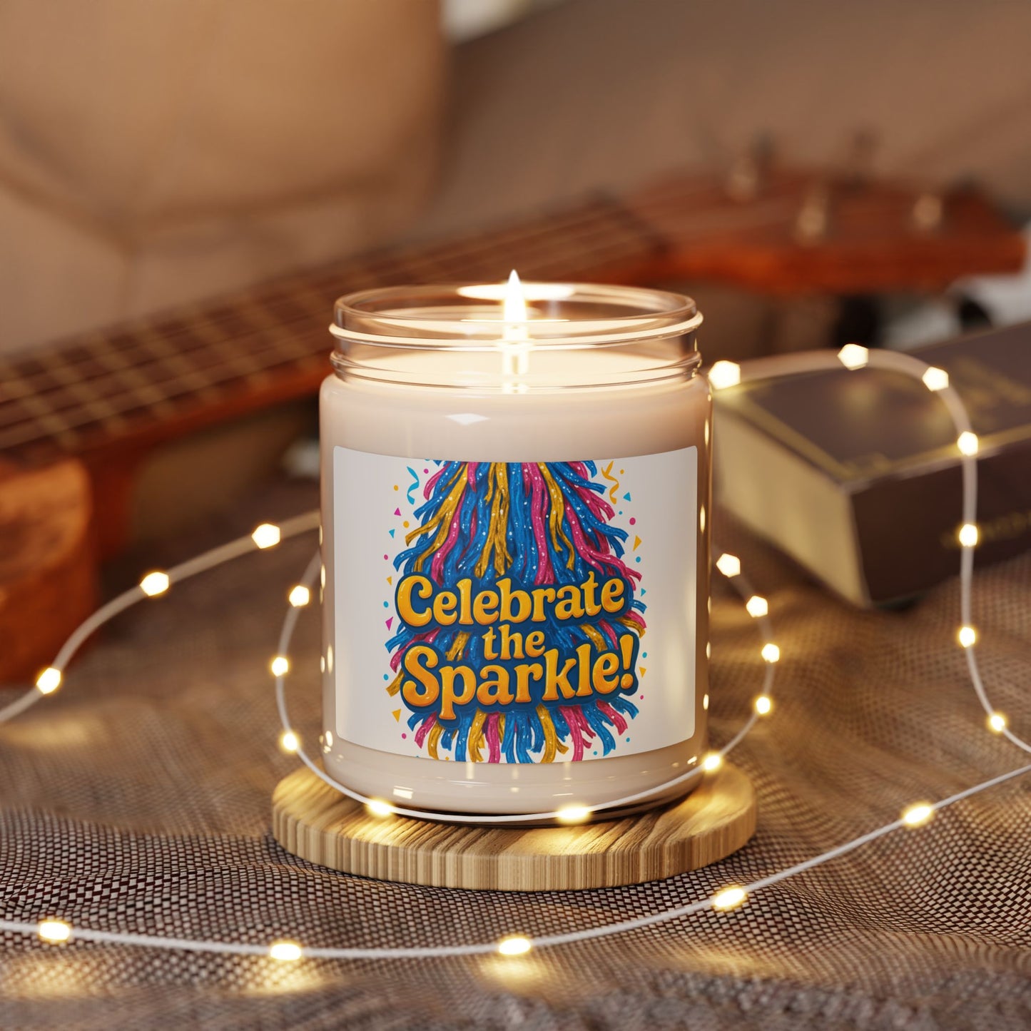 Celebrate the Sparkle! Scented Soy Candle — Festive Party Fragrance (9 oz)