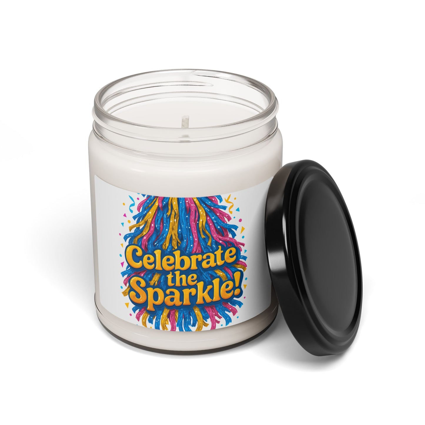 Celebrate the Sparkle! Scented Soy Candle — Festive Party Fragrance (9 oz)