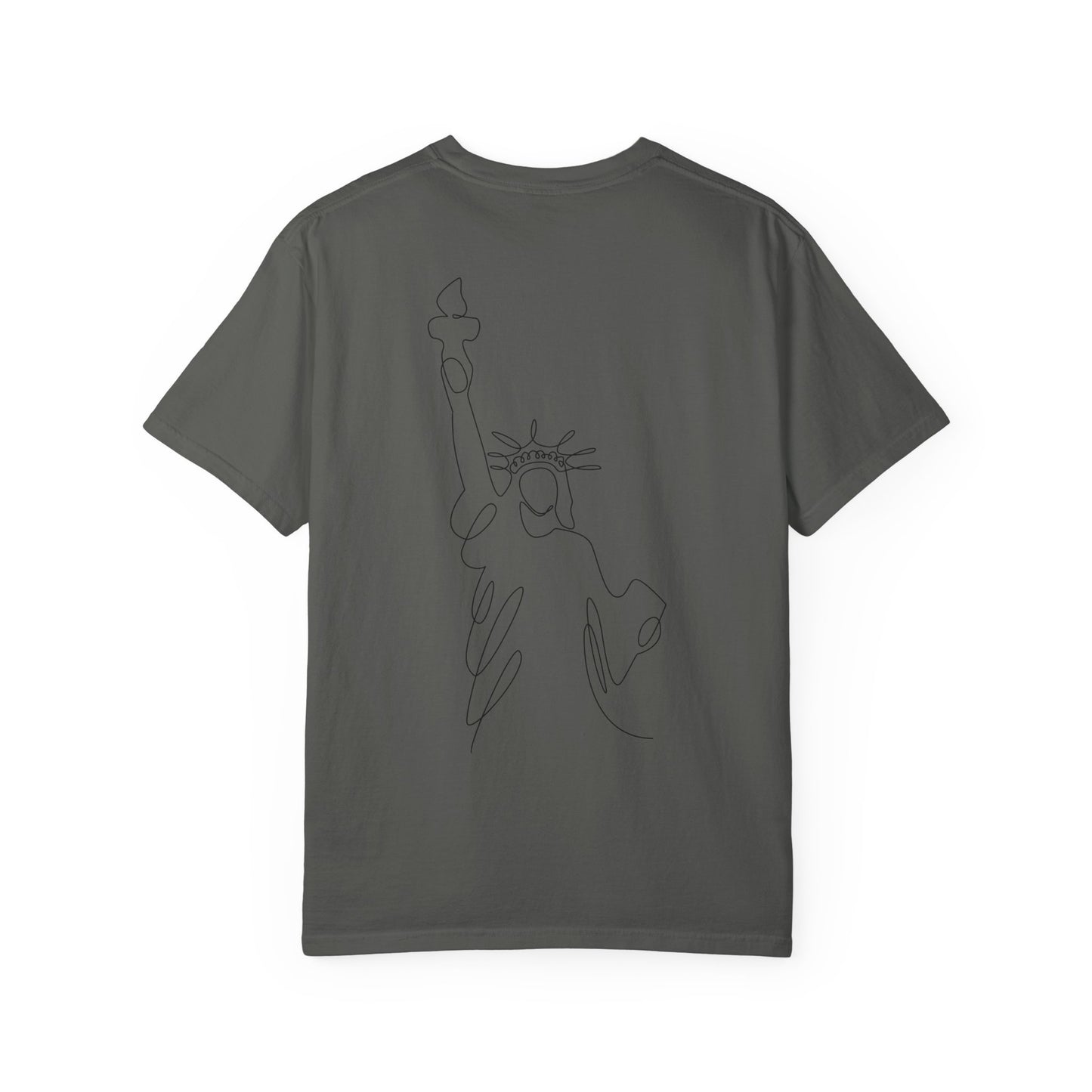 'Merica Patriotic T-Shirt — "Hand Raised" Statue of Liberty Graphic