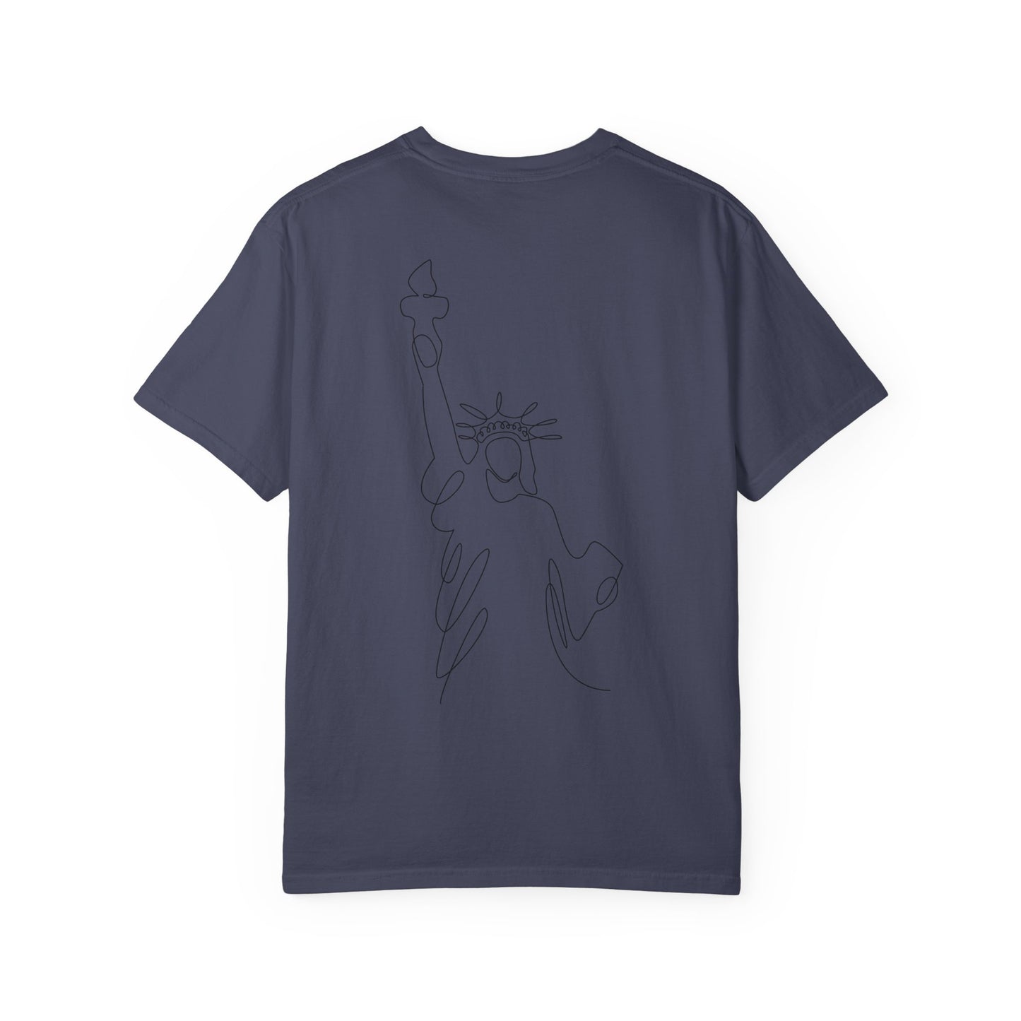 'Merica Patriotic T-Shirt — "Hand Raised" Statue of Liberty Graphic