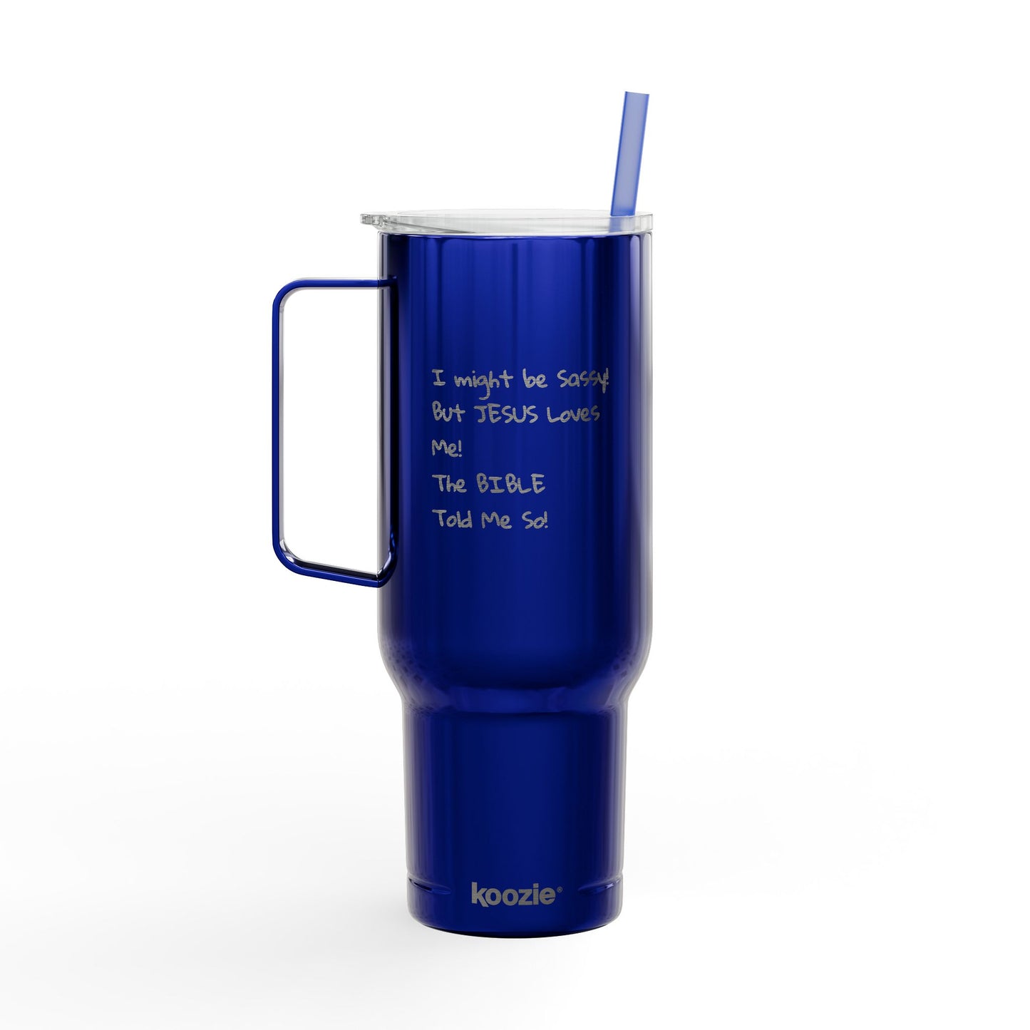 40oz Insulated Tumbler with Lid — Engraved Fun Gift for Friends