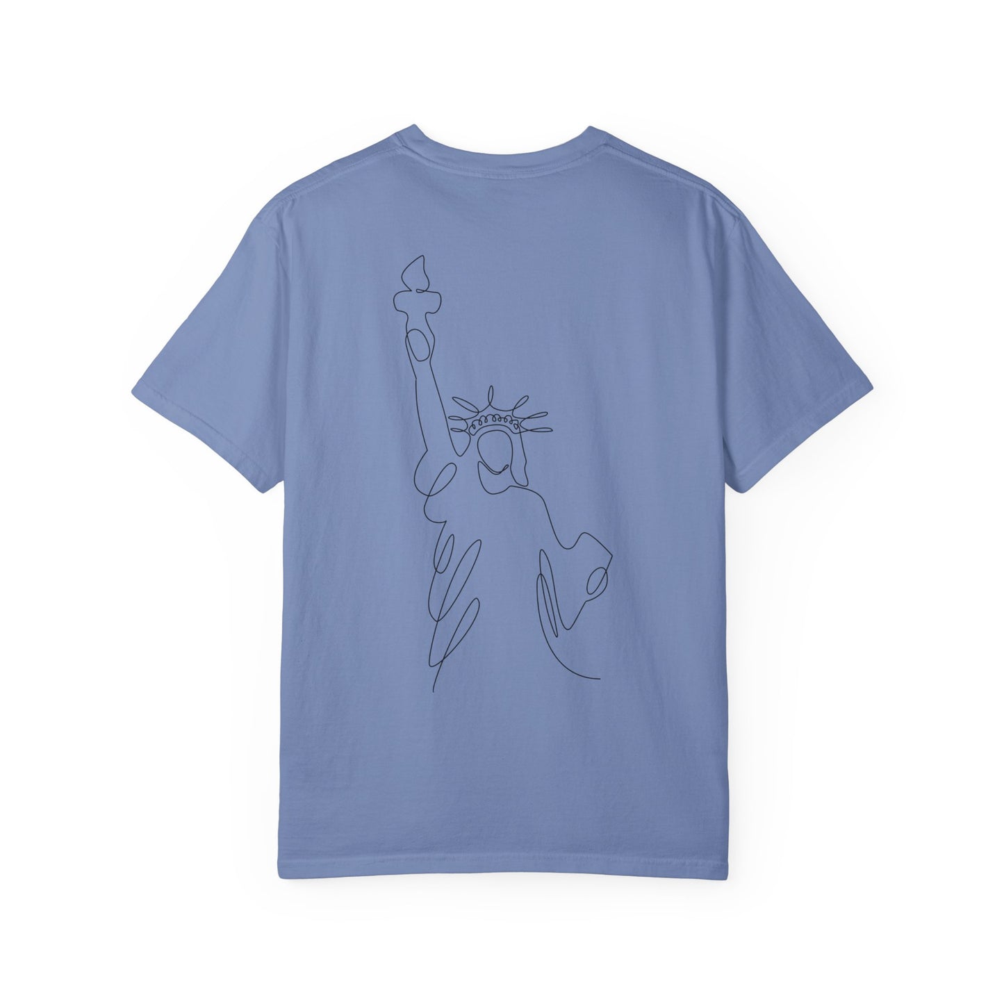 'Merica Patriotic T-Shirt — "Hand Raised" Statue of Liberty Graphic