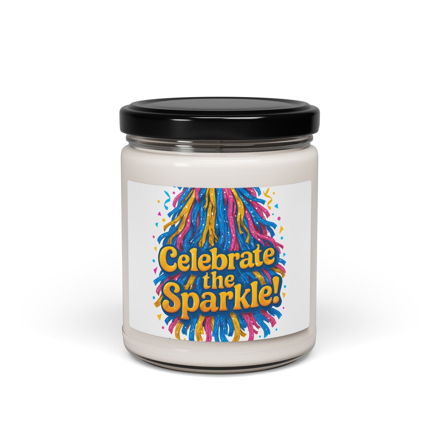 Celebrate the Sparkle! Scented Soy Candle — Festive Party Fragrance (9 oz)