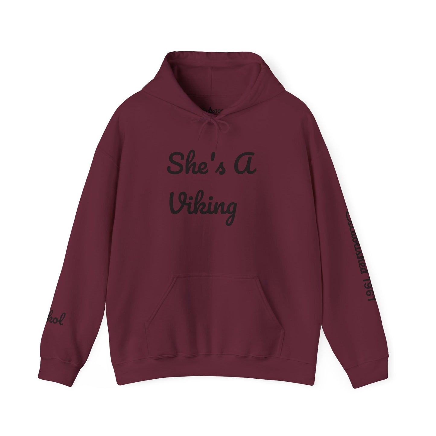 Viking Pride Hooded Sweatshirt - She's A Viking