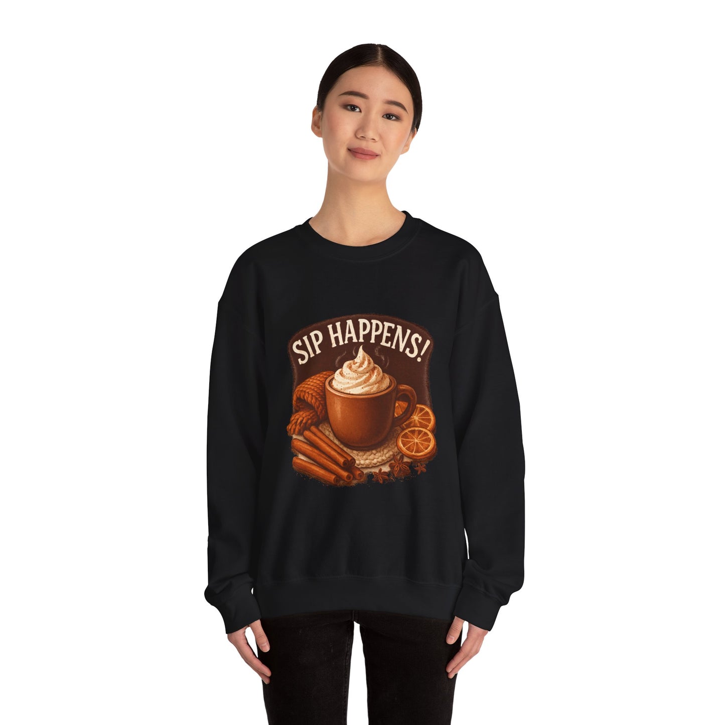 Cozy Autumn Sip Happens Sweatshirt