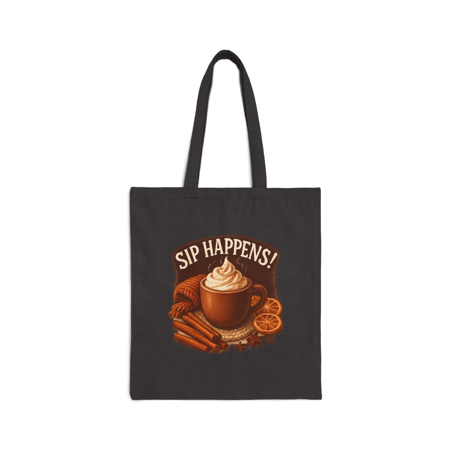 Sip Happens Coffee Canvas Tote Bag