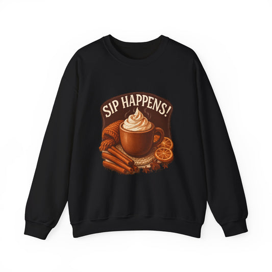 Cozy Autumn Sip Happens Sweatshirt