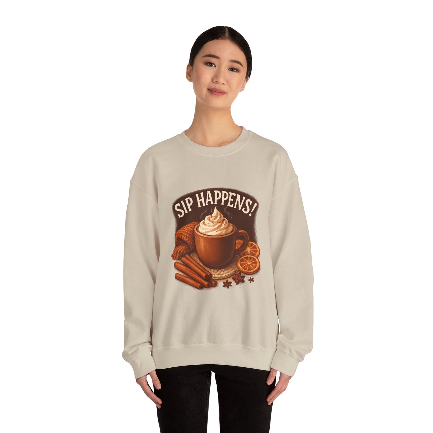 Cozy Autumn Sip Happens Sweatshirt