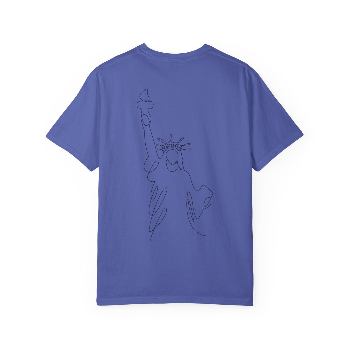 'Merica Patriotic T-Shirt — "Hand Raised" Statue of Liberty Graphic