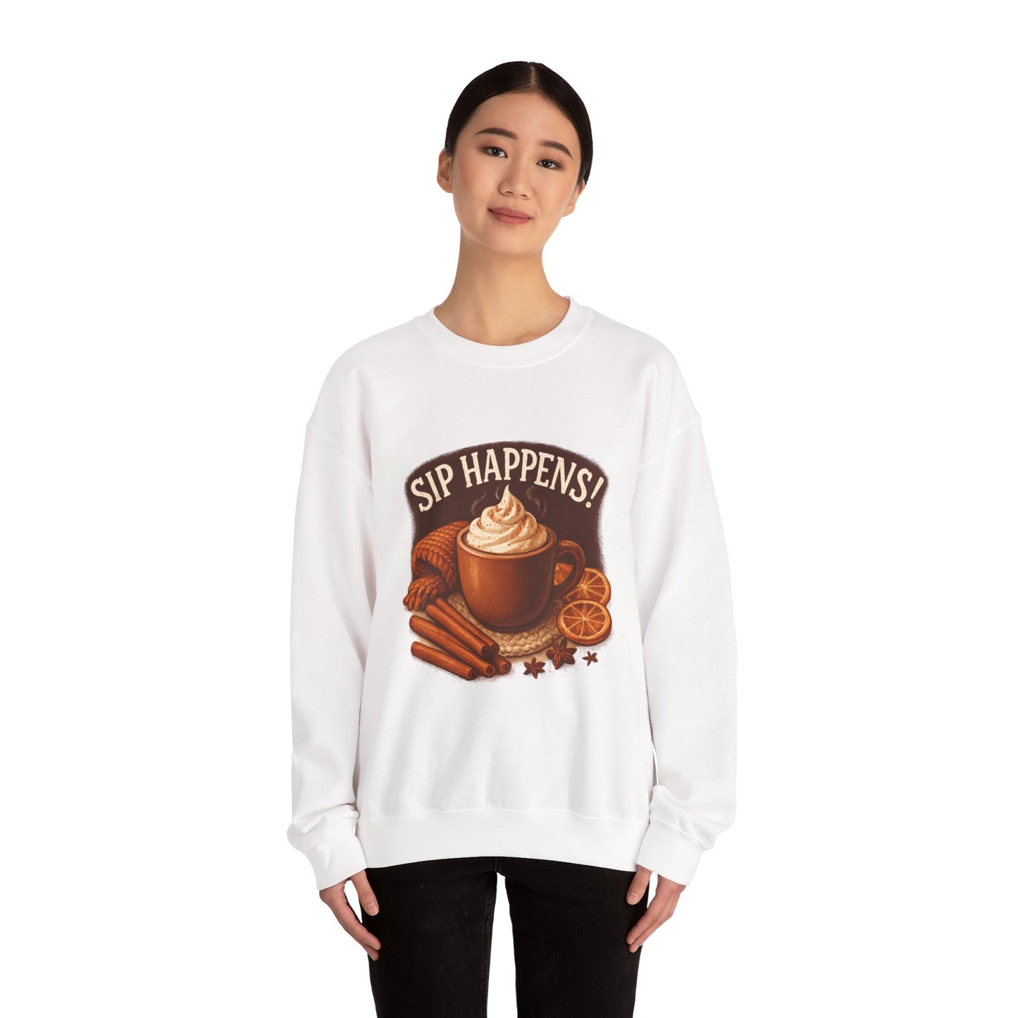 Cozy Autumn Sip Happens Sweatshirt