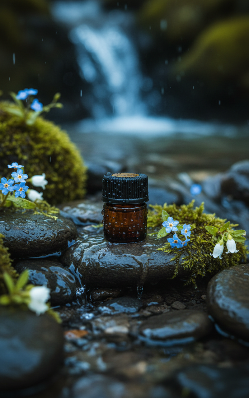 Trickling Water & Flowers